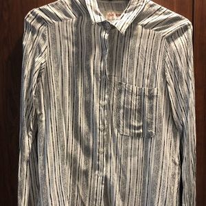 Long sleeve striped blouse